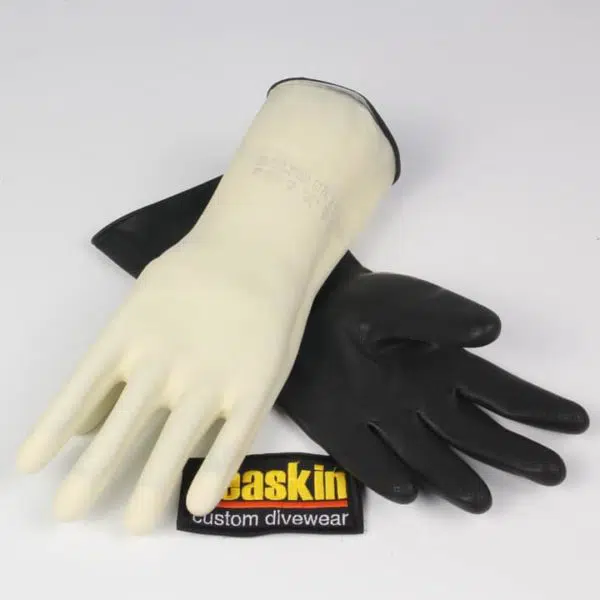 Black Rubber Latex 1.6mm Gloves M - (7.5)-(GL-BRL-1.6M)