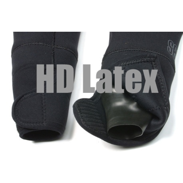 HD wrist seals with Hook and Loop Adjust&#8217; Neo covers, Seaskin Drysuits