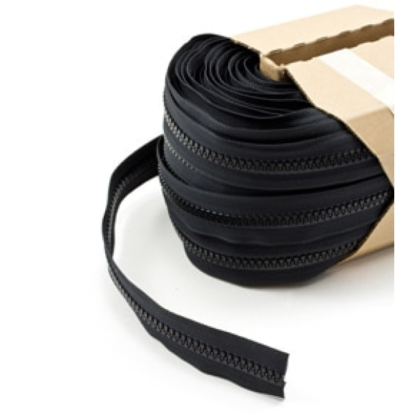 YKK 10VF chain Black (per metre), Seaskin Drysuits