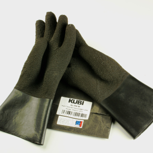 Kubi-Textured Black Rubber Latex HD Gloves