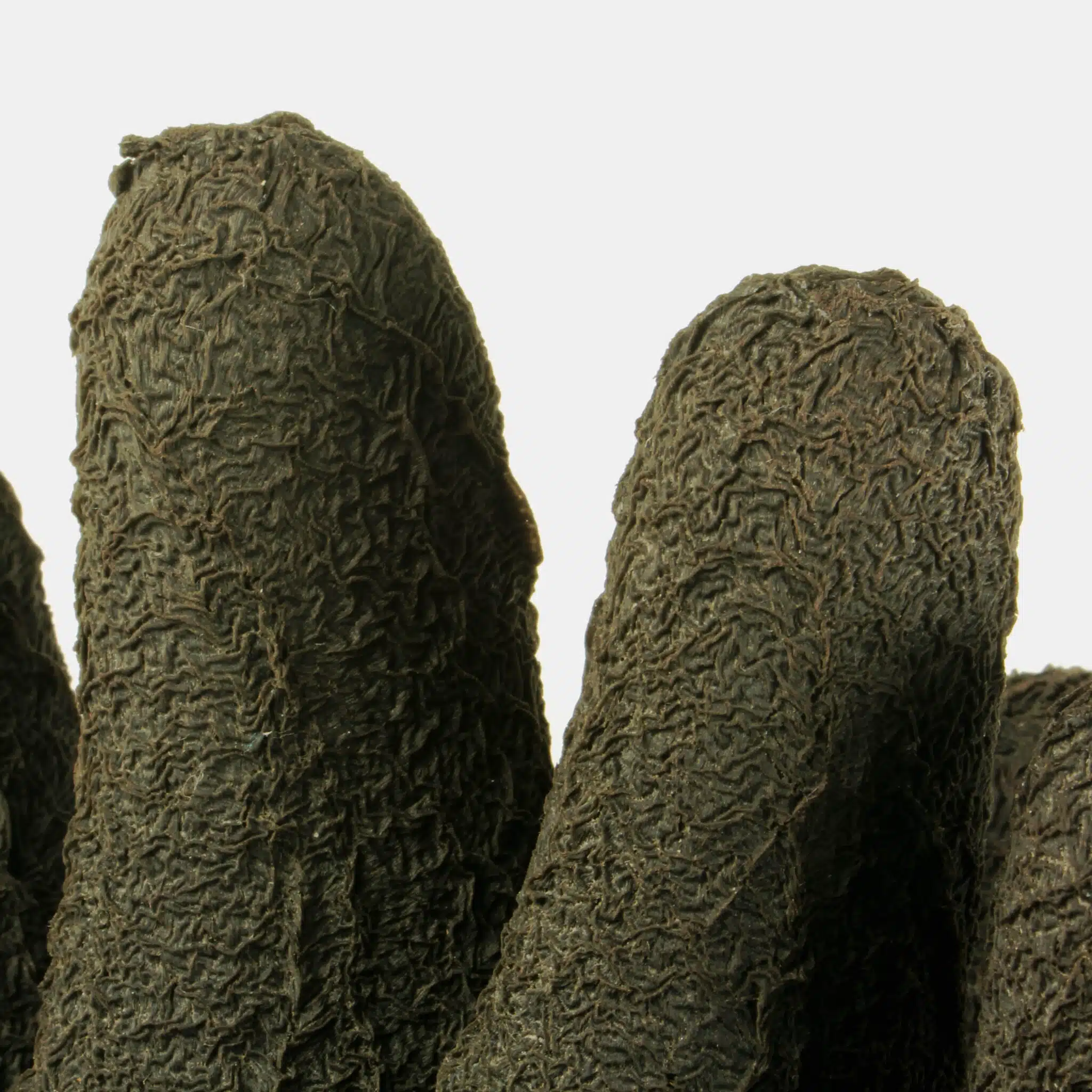 Kubi-Textured Black Rubber Latex HD Gloves - Image 2